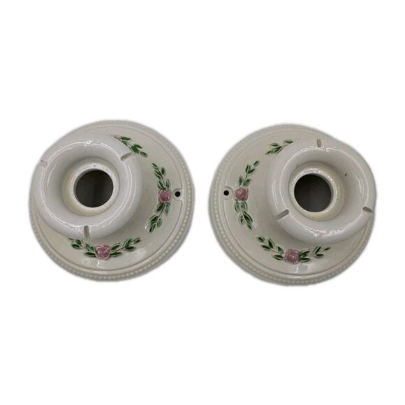 1920s Porcelier Flush Mount Porcelain Ceiling Light - Fixture Only No Wiring - Picture 6 of 6